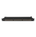 Lanberg pps7-1024-b patch panel 24 puertos 1u cat.7 ftp negro