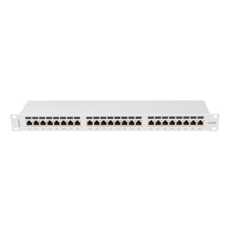 Lanberg ppsa-1024-s patch panel 24 puertos 1u cat.6a ftp gris