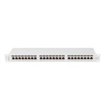 Lanberg ppsa-1024-s patch panel 24 puertos 1u cat.6a ftp gris