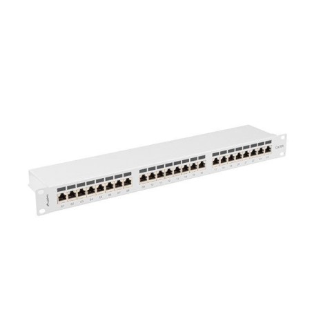 Lanberg ppsa-1024-s patch panel 24 puertos 1u cat.6a ftp gris