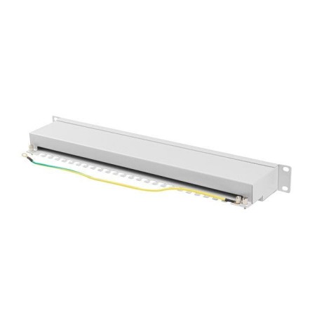 Lanberg ppsa-1024-s patch panel 24 puertos 1u cat.6a ftp gris