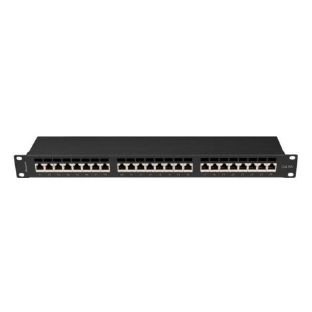 Lanberg ppsa-1024-b patch panel 24 puertos 1u cat.6a ftp negro