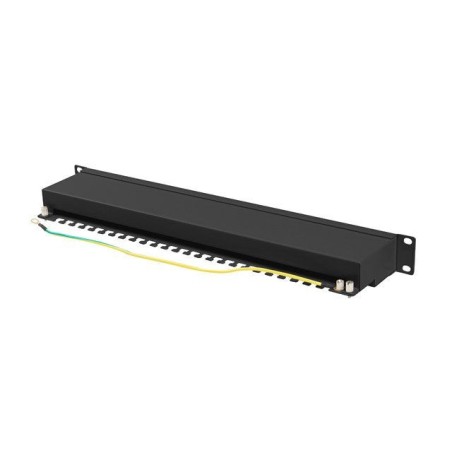 Lanberg ppsa-1024-b patch panel 24 puertos 1u cat.6a ftp negro