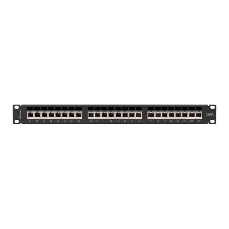 Lanberg ppsa-1024-b patch panel 24 puertos 1u cat.6a ftp negro