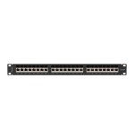 Lanberg ppsa-1024-b patch panel 24 puertos 1u cat.6a ftp negro