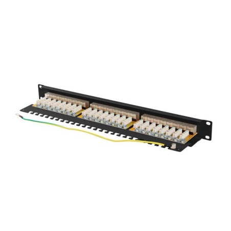Lanberg ppsa-1024-b patch panel 24 puertos 1u cat.6a ftp negro