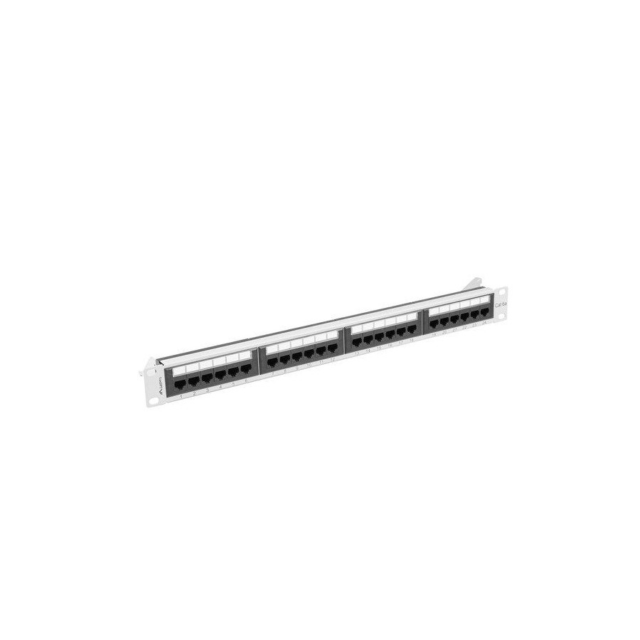 Lanberg ppua-1024-s patch panel 24 puertos 1u cat.6a utp gris