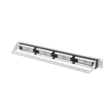 Lanberg ppua-1024-s patch panel 24 puertos 1u cat.6a utp gris