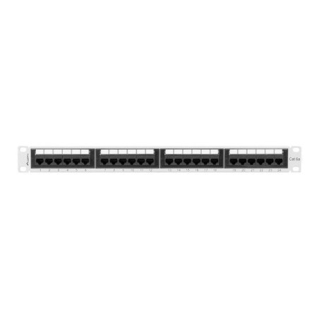 Lanberg ppua-1024-s patch panel 24 puertos 1u cat.6a utp gris