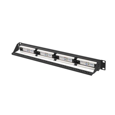 Lanberg ppua-1024-b patch panel 24 puertos 1u cat.6a utp negro