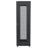 Lanberg ff01-8042-23b rack gabinete 19 "independiente 42u / 800x1000 paquete plano autoarmable con puerta malla black