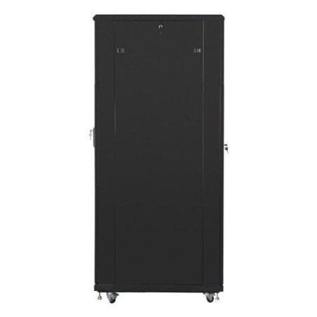Lanberg ff01-8042-23b rack gabinete 19 "independiente 42u / 800x1000 paquete plano autoarmable con puerta malla black