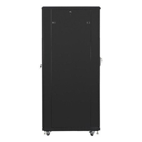 Lanberg ff01-8042-23b rack gabinete 19 "independiente 42u / 800x1000 paquete plano autoarmable con puerta malla black