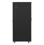 Lanberg ff01-8042-23b rack gabinete 19 "independiente 42u / 800x1000 paquete plano autoarmable con puerta malla black