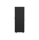 Lanberg ff01-6842-23b rack gabinete 19 "independiente 42u / 600x800 paquete plano autoarmable con puerta malla black
