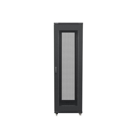 Lanberg ff01-6842-23b rack gabinete 19 "independiente 42u / 600x800 paquete plano autoarmable con puerta malla black