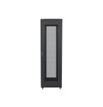 Lanberg ff01-6842-23b rack gabinete 19 "independiente 42u / 600x800 paquete plano autoarmable con puerta malla black