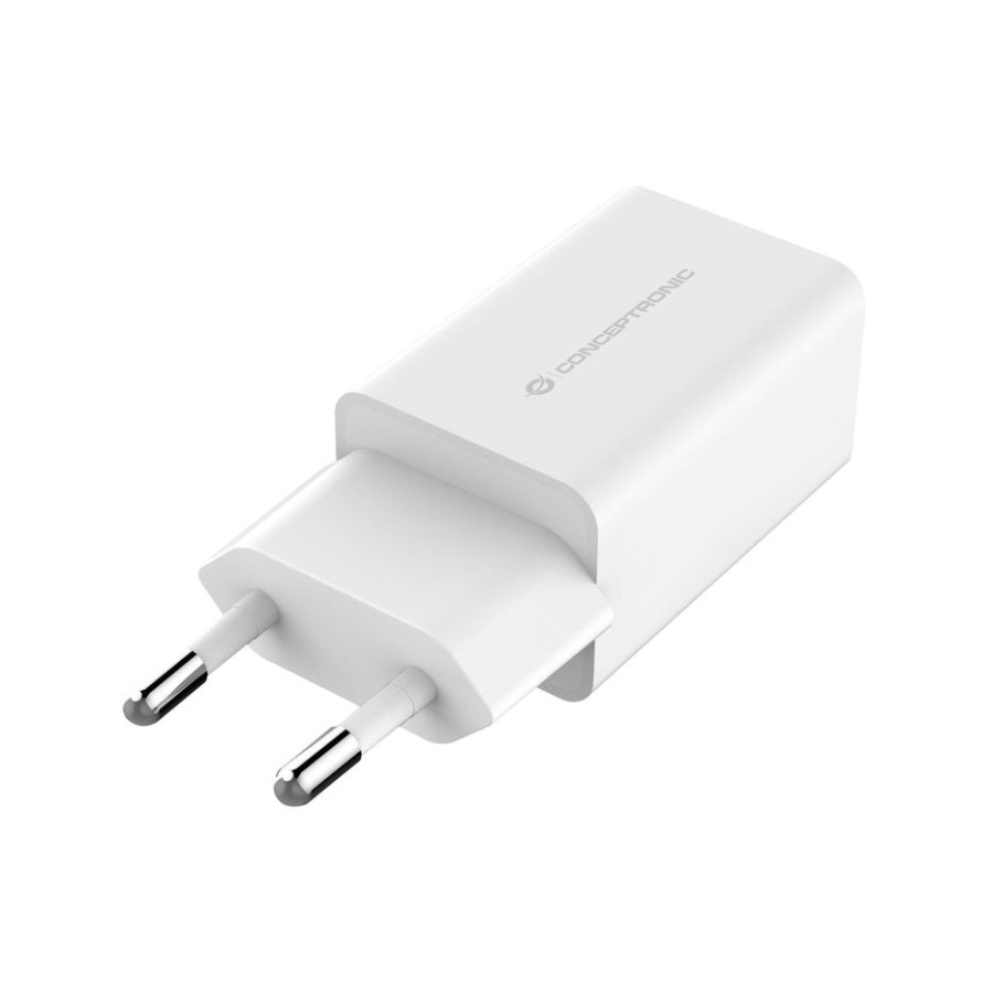 Cargador de pared conceptronic althea 2x usb 5v a 12w