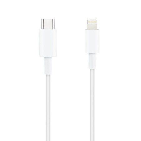 Nanocable cable usb-c macho a lightning macho 2m - blanco