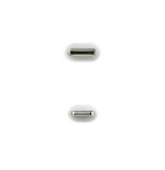Nanocable cable usb-c macho a lightning macho 2m - blanco