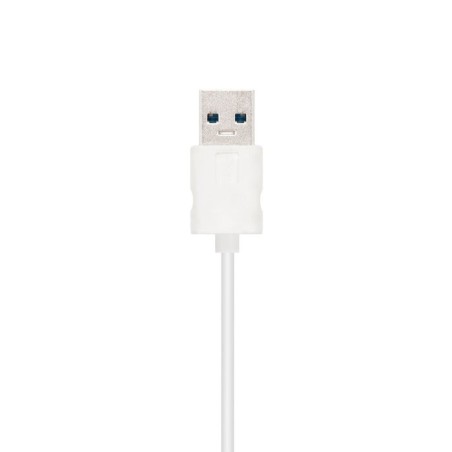 Nanocable conversor usb 3.0 a ethernet gigabit 10/100/1000 mbps - 15cm - aluminio