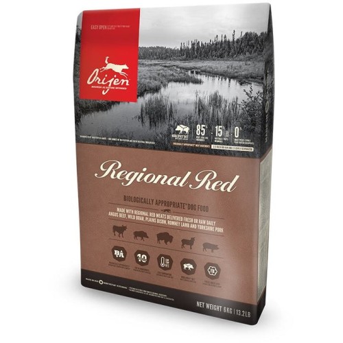 Orijen regional red 2 kg adulto ternera, cordero, cerdo