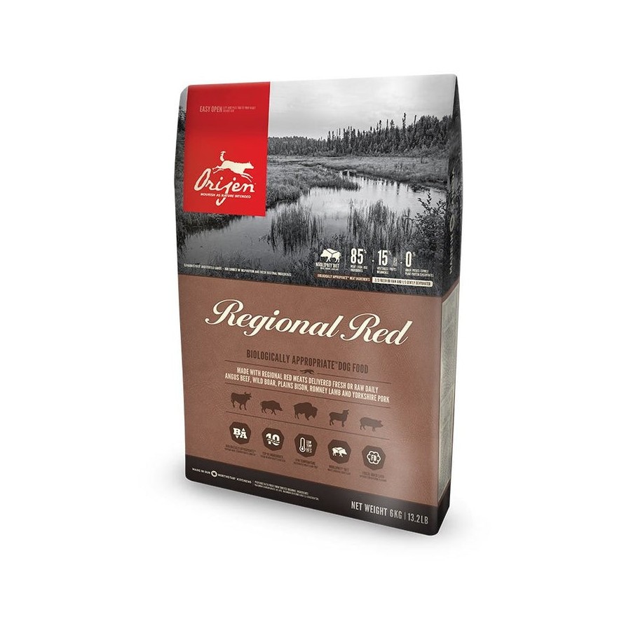 Orijen regional red 2 kg adulto ternera, cordero, cerdo