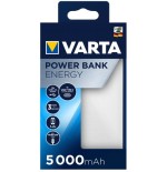 Varta power bank energy 5000 5.000mah, 2xusb a, 1xusb c