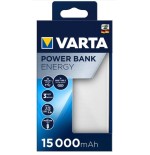 Varta power bank energy 15000 15.000mah, 2xusb a, 1xusb c