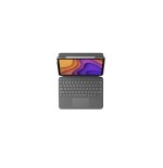 Logitech folio ipad touch azerty francés gris smart connector