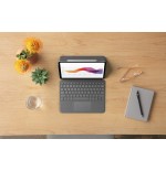 Logitech folio ipad touch azerty francés gris smart connector