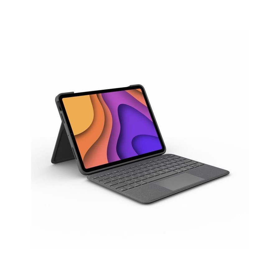 Logitech folio ipad touch qwertz alemán gris smart connector