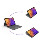Logitech folio ipad touch qwertz alemán gris smart connector