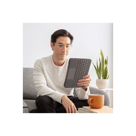 Logitech folio ipad touch qwertz alemán gris smart connector