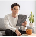 Logitech folio ipad touch qwertz alemán gris smart connector