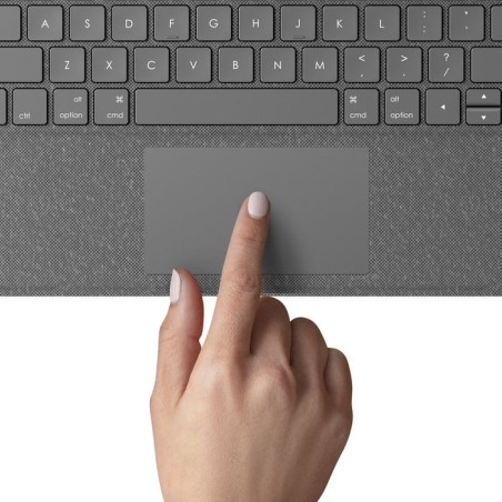 Logitech folio ipad touch qwertz alemán gris smart connector