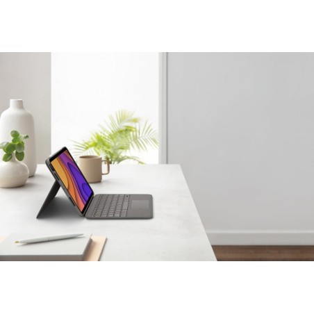 Logitech folio ipad touch qwertz alemán gris smart connector