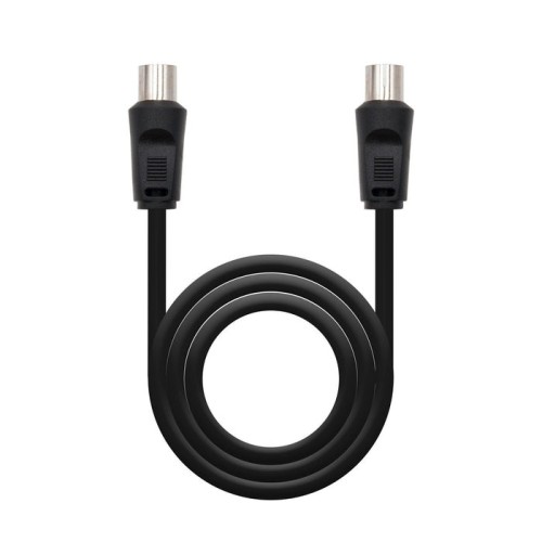 Nanocable cable de antena tv 75 ohm macho/hembra 1.80m - negro