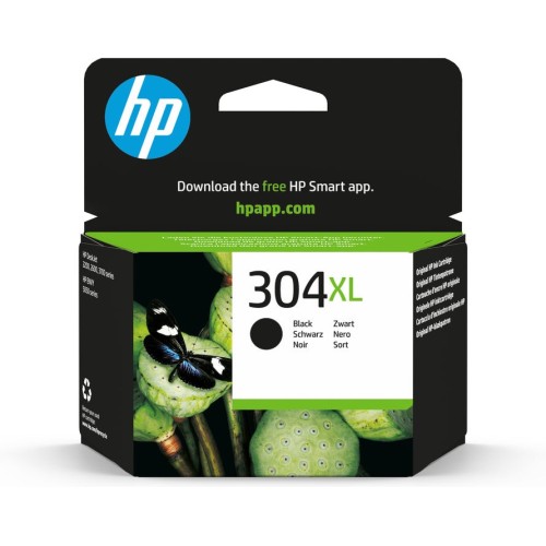 Tinta original hp 304 xl alta capacidad negro n9k08ae