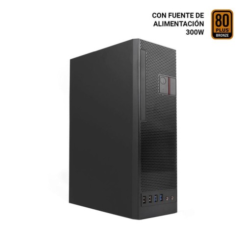 Caja pc coolbox microatx slim t360 fa/300 tfx 80+  black