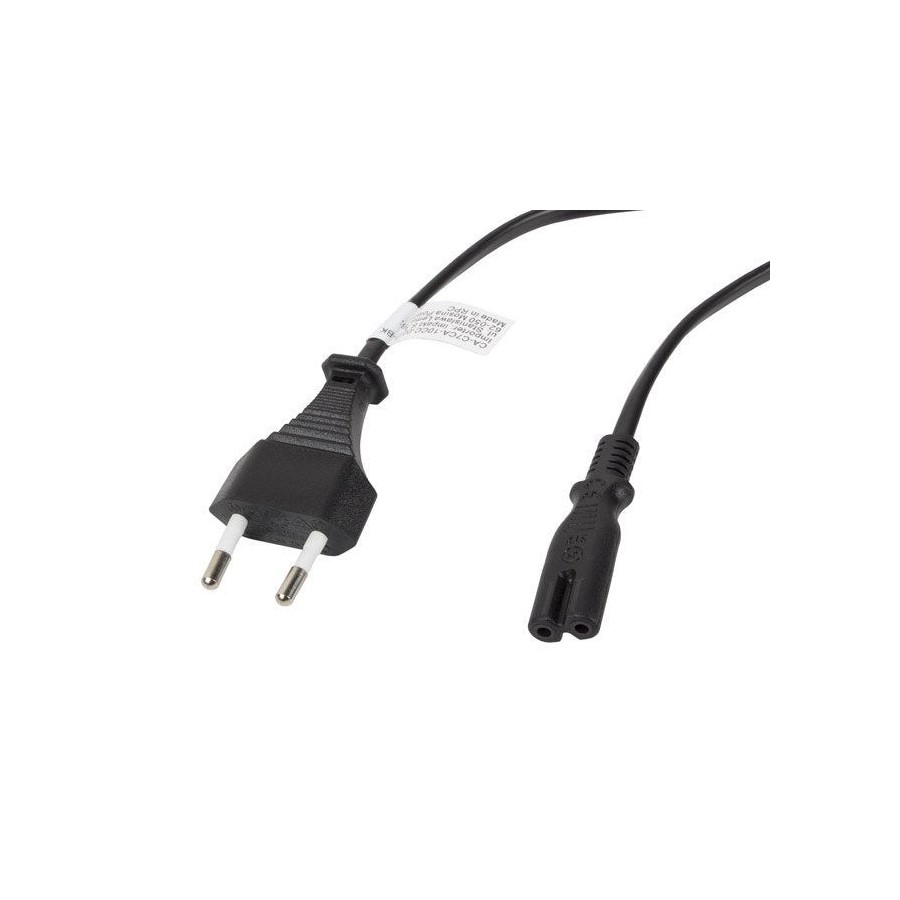 Lanberg cable alimentacion cee 7/16 iec 320 c7 euro 3m negro ca-c7ca-10cc-0030-bk