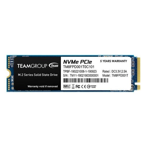 Disco ssd teamgroup mp33 pro 1tb pcie gen3 x4 nvme m.2 2100/1700 mb/s