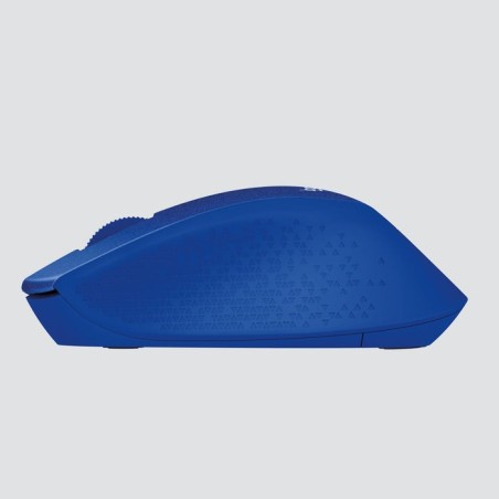 Logitech raton m330 wireless silent plus azul