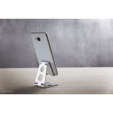Soporte para teléfono newstar de hasta 6.5 ", plateado