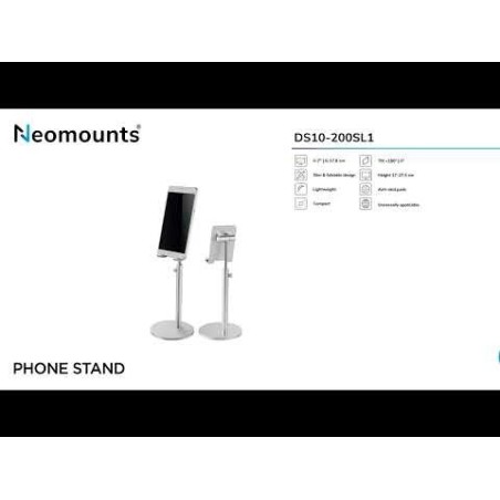 Soporte para teléfono newstar de hasta 7 ", plateado