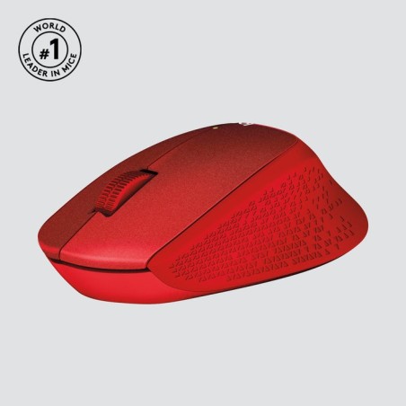 Ratón inalámbrico logitech m330 silent plus rojo 910-004911