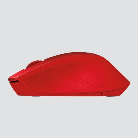 Ratón inalámbrico logitech m330 silent plus rojo 910-004911