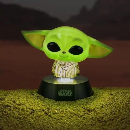 Lampara paladone icon the mandalorian yoda bebe