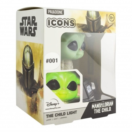 Lampara paladone icon the mandalorian yoda bebe