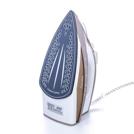 Plancha de vapor camry cr 5018 ceramic ultra glide marrón, gris, blanco 3000 w